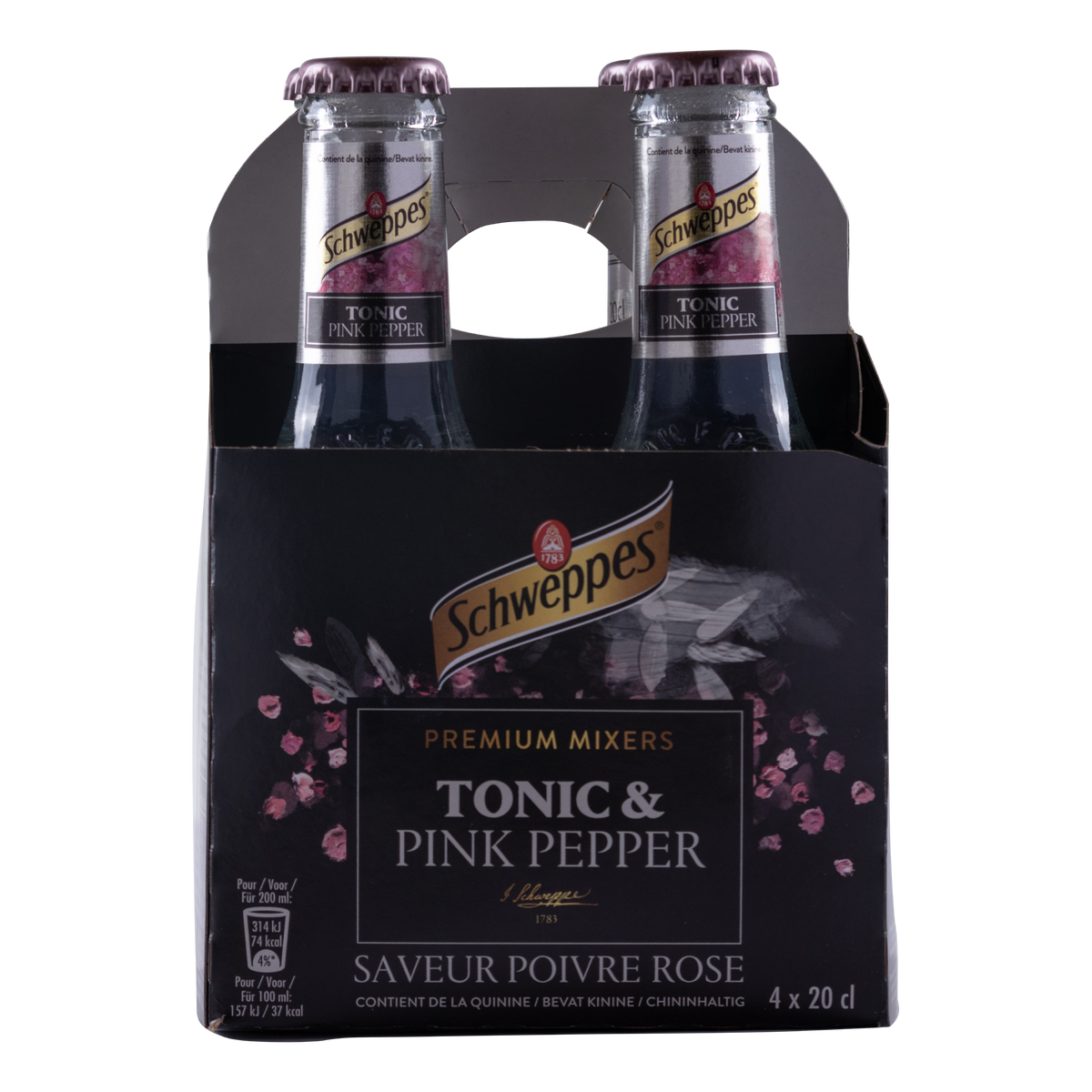 Egmonts garden gin schweppes tonic pink pepper water roze peper tonic premium mixer